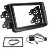 Sound way Kit Montaggio Autoradio, Mascherina 2 DIN con Staffe di Montaggio, Cavo Adattatore Connettore ISO, Adattatore Antenna Fakra Amplificato compatibile con VW Volkswagen, Skoda, Seat