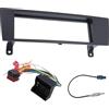 Sound Way Sound-way Kit Montaggio Autoradio, Mascherina 1 DIN, Adattatore Connettore ISO, Adattatore Antenna compatibile con Serie 1/3 / X1 / Z4