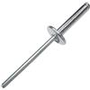 AERZETIX - Set di 100 rivetti ciechi Ø4x20mm con testa larga 12mm - DIN 7337 C - rivetto pop a rottura stelo - in alluminio/acciaio - C48158