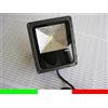 SLIM FARO LED DA ESTERNI 10w COME 90w LUCE BIANCO NEUTRO FARETTO IP65 SOTTILE