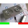 DOPPIO FARETTO DA INCASSO LED 6X1w 6w BIANCO FREDDO