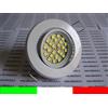 FARETTO LED INCASSO 120° GU10 BIANCO FREDDO 3w 220v SUPPORTO BIANCO