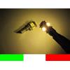 2 LAMPADINE 5 LED RESISTENZA BIANCO CALDO T10 W5W LW
