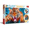 Trefl, Puzzle, A 4 occhi con una tigre, 600 Elementi, Forme Pazze, Qualità Premium, per adulti e Bambini dai 10 anni