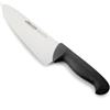 Arcos Coltello Chef con Lama in Acciaio Inossidabile Nitrum 200 mm - Coltello da Cucina Professionale Multipurpose con Manico Ergonomico in Polipropilene - Nero, Serie 2900