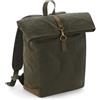 Quadra Zaino classico porta pc Quadra Heritage Waxed Canvas personalizzate o neutre