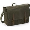 Quadra Borsa tracolla porta pc personalizzata Quadra Heritage Waxed Canvas Messenger personalizzate o neutre