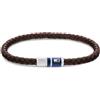 Tommy Hilfiger Jewelry Bracciale in Pelle Intrecciata da Uomo - Disponibile in Colore Nero, Blu o Marrone