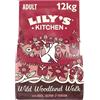 Lily's Kitchen Con ingredienti naturali Cibo secco per cani adulti Ricetta senza cereali con anatra, salmone e cervo 12kg