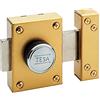 TESA 3010152 Cilindro europeo, finitura ottone, per serrature a profilo europeo
