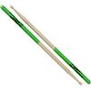 Zildjian Wood Tip Bacchette, Green Dip, 5A