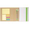 Ufficio personalizzati Set post it da scrivania con block notes e penna personalizzato Quincy personalizzate o neutre