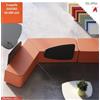 Elleci Office MANTRA Schienale triangolare per Pouf attesa rivestimenti ecopelle GAZEBO Class 1 IM