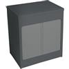 Colavene - Lavacril Mobile in ABS metacrilato 75x50 cm - 3510 : Finitura colacril - Grigio