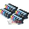 KIT 20 CARTUCCE COMPATIBILI CON BROTHER LC223 NERO+COLORI - NO-NAME