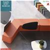 Elleci Office MANTRA Schienale triangolare per Pouf attesa rivestimenti ecopelle SECRET class 1 IM