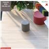 Elleci Office MANTRA pouf rotondo diametro 40 attesa rivestimento tessuto MINI class 1 IM