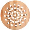 Creative Home Sottopentola Retonda in Legno | 19.5 x 19.5 x 1.5 cm | Legno di Faggio Naturale | Reversibile | Protezione di Tavoli e Piani di Lavoro | Resistente al Calore e Rispettoso dell'Ambiente