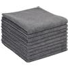 VIVOTE Panno per la Pulizia in Microfibra,Strofinacci da Cucina,Canovacci da Cucina Molto Assorbente e Facilmente Lavabile,Asciugamani per la Pulizia per Tutti Gli Usi,9 Pezzi,30 cm x 30 cm (Grigio)