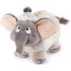NICI- Peluche Elefante Amadou in Tuta da Neve in Posizione eretta 25cm, Grigio/Colore, 25 cm, 47278