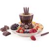 Excelsa 60285 Chocolate Servizio Fonduta Cioccolato 8 Pezzi, Ceramica, Marrone