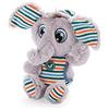 NICI Sleepy Heads, Berretto da Notte Pigiama a Righe Peluche Elefante Polino Collezione Schlafmützen 22cm, Colore, 22 cm, 47190