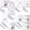 PROFILO DA INCASSO ALLUMINIO 2m 2metri PER STRISCE LED CARTONGESSO A SCOMPARSA