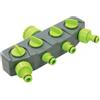 SILVERLINE Connettore rubinetto a 4 vie maschio 3/4 e 1/2