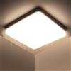 Kambo Plafoniera ultra sottile 48 W 4320 lm, da cucina bianco naturale 4000 K, quadrate per bagno, cucina, soggiorno, camera da letto, corridoio, balcone, 30 x 30 x 4 cm