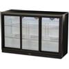 Ristoattrezzature Modello: 103190032842215,Retrobanco per bibite statico con agitatore e 3 porte scorrevoli 272 lt 133,5x50x90h cm