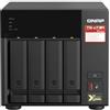 Qnap Nas Qnap tower ethernet LAN HDD e SSD Nero [TS-473A-8G]
