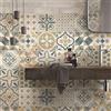 RE-COVERTILES - Adesivi Piastrelle Cucina Bagno Mattonelle adesive in PVC Impermeabili Antigraffio Stickers Decorazione Parete Cementine Peel and Stick - Modello 24 Pz 10x10 cm PS00198 Made in Italy