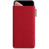 Adore June Custodia classica per Apple iPhone X, in tessuto resistente in cordura resistente, con effetto di pulizia del display, colore: Rosso