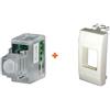 CSI Keystone sensore infrarossi 12V incasso filare compatibile Bticino Light bianca