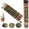 Le Craion - Kit Matite Pulizia Monete 4 pz. Fina, Grossa, Scalpello, spazzola + Parabloid