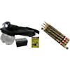 Le Craion - Kit Matite Pulizia Monete 4 pz. Punta Fina, Grossa, Scalpello, spazzola + Lente
