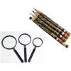 Le Craion - Kit Matite Pulizia Monete 4 pz. Punta Fina, Grossa, Scalpello, spazzola + Lenti