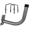 Syncro staffa curva x balcone muro in acciao zincato + ganci