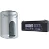 Venitem sirena acciao/fume 12V antischiuma + Batteria - DOGE LS - 20.202.103B