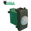 Wolf infrarosso antifurto sensore Jolly 12V compatibile Vimar Eikon nero scura - W-JM-VE