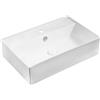 Riveshop Lavabo Linpha in ceramica d'appoggio 59.5x34.5 - 185-LA52