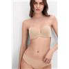 Intimissimi Reggiseno Scollo Profondo A Fascia Monica In Microfibra Ultralight Naturale