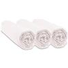 Easy dort Set di 3 lenzuola con angoli in cotone biologico per culla, 40 x 80 cm, 2 colori disponibili, colore: bianco