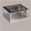 MARTELLATO 1 Pz Stampo Acciaio Inox Quadrato Fascia per Semifreddo Torta Gelato 22x22H4 cm