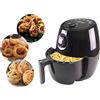 Tristar Airfryer Mini Friggitrice ad Aria Calda, 1000 W, 2 Litri, Plastic,  Nero