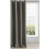 Eurofirany Logan Tenda Oscurante Extra Lunga-1 unità, Occhielli, Blocco della Luce, Oscuramento della Stanza, Camera da Letto, Soggiorno, Poliestere, Grigio Grafite, 135x250 cm