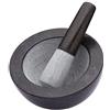 Master Class MasterClass Pestello e mortaio in granito, 20 x 12 cm (8 x 4,5) - Nero / Grigio