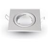 VTAC V-Tac VT-7227 Portafaretto da Incasso QUADRATO Orientabile Bianco - SKU 3472