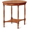 Tavolino ovale piccolo Dives, shabby-chic