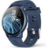AGPTEK Smartwatch Uomo Fitness Impermeabile IP68 Sport, Cardiofrequenzimetro da Polso Uomo con Touchscreen 1.3, Smart Watch Sportivi Controllo Musica Cronometro Contapassi (Blu)